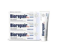 Biorepair Plus Pro White Dentifrice pour restaurer la blancheur des dents - 200 mg/g microRepair Dentifrice Hydroxyapatite sans fluorure - Prévient le tartre (75 ml (lot de 3)
