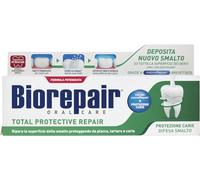 Biorepair, Total Protective Repair Zahnpate, répare les vernis à ongles, schützt vor plaque, Zahnstein und Karie, répare les vernis à ongles, hält den Atem frisch, Zahnpasta ohne Fluor, 75 ml