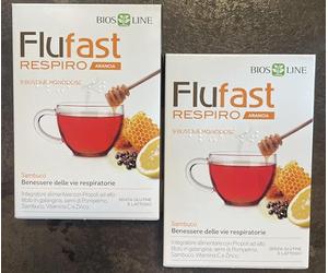 BIOS LINE - Flufast Respiration, pour le bien-être des voies respiratoires, Orange 9 Sachets unidoses (2) (2)