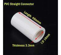 Biosd-Raccords De Connecteur En T À Coude Droit,Tuyau En Pvc,Modules De Maison Pour Animaux De Compagnie Bricolage,Joint De Tube Leton,Garde-Robe Et Chaussure,Raccor - Type Straight Connector-10pcs