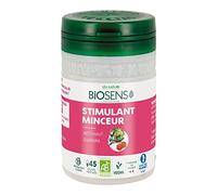 Biosens - Gélule végétale Stimulant Minceur - Artichaut et Guarana - Certifié Bio AB Vegan - Fabriqué en France - Actifs 100% Végétaux - Programme de 15 jours - 45 gélules