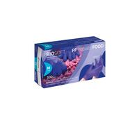 BIOSOFT GLOVELY Food 100 Gants en nitrile pour l'industrie alimentaire non stérile jetables Taille 6-6,5