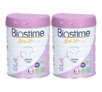 BIOSTIME® SN-2 Bio Lait de chèvre 3ème âge 10 à 36 mois Poudre 2x800 g