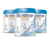 Biostime SN-2 Bio Plus - Lot de 3 Laits infantiles Bio 1er âge en poudre de 0 à 6 mois (800g)