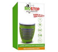 Biostop Lampe Ampoule Anti-Moustiques Rechargeable
