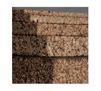 Biosughero - Panneaux de liège blond aggloméré d'épaisseur de 2 à 8 cm pour manteaux intérieur/extérieur et isolation thermique des toits, plafonds, murs et sols (2 cm - lot de 7,5 m²) Beige