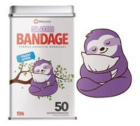 BioSwiss Bandaids Lot de 50 bandaids stériles de forme unique, colorées, drôles, mignons, filles et garçons, adultes premiers secours, protègent les rayures et les coupures, bien-être pour tous
