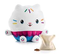 BIOSYNEX - Peluche Bouillotte Micro-Ondable avec Billes d'Argile Gabby et La Maison Magique - Doudou Bien-Être Lavable en Machine - Chaleur Douce et Réconfortante - Dès la naissance (P'tichou)