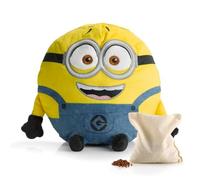BIOSYNEX - Peluche Bouillotte Micro-Ondable Jerry (Les Minions) avec Billes d'Argile - Coussin Chauffant - Doudou Bien-Être Lavable en Machine - Chaleur Douce et Réconfortante - Dès la naissance