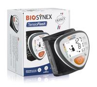 BIOSYNEX - TensioFlash - Tensiomètre Poignet Fabriqué en France - Mesure la Tension Artérielle et la Fréquence Cardiaque - Arythmie - Hypertension - Garantie trois ans