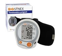 BIOSYNEX - Tensiomètre Poignet Électronique - Mesure la Tension Artérielle et la Fréquence Cardiaque - Détection Arythmie - Hypertension - Validé Cliniquement