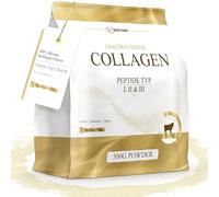 BIOTARY Collagène en poudre 500 g 100% hydrolysat de collagène pur Peptides 1 - 2 - 3 Excellente solubilité 100% pur et original Sans additifs Sans goût