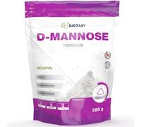 BIOTARY D-Mannose en poudre 320 g avec 2000 mg par portion journalière combinée avec de la vitamine C cuillère doseuse incluse réserve de 5 mois 100% végan formule pure qualité contrôlée