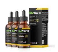 BiOTAVIN Gouttes de vitamine D3K2 avec huile MCT 50 ml (3 x 50 ml) | Hautement dosé 1000 UI par portion quotidienne - Facile à doser avec pipette - Pour le cœur, la circulation, les os, le système