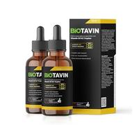BiOTAVIN Vitamine D3K2 Gouttes 50 ml (2 x 50 ml) | Hautement dosé 1000 UI par portion quotidienne - Avec pipette facilement dosable - Pour le cœur, la circulation sanguine, les os, le système
