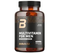 BioTechUSA Multivitamin For Men from organic sources | 13 types de vitamines bioactives | 5 types de minéraux organiques | 4 extraits végétaux pour hommes, 60 comprimés