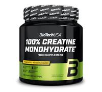 BioTechUSA 100% Creatine Monohydrate | Créatine de qualité pharmaceutique | Micronisée | Végétalienne | Sans gluten, 300 g, Ananas-mangue