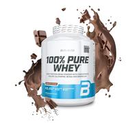 BioTechUSA 100% Pure Whey | Poudre de protéines avec BCAA et Glutamine | Sans gluten, sans huile de palme | 21g de protéines par portion, 2.27 kg, Chocolat