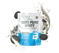 BioTech USA Poudre de protéines 100% Pure Whey – BCAA & Glutamine – Sans gluten – 1kg Black Biscuit