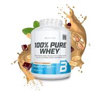 BioTechUSA 100% Pure Whey | Poudre de protéines avec BCAA et Glutamine | Sans gluten, sans huile de palme | 21g de protéines par portion, 2.27 kg, Chocolat-Beurre d'arachide