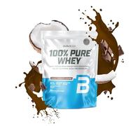 BioTechUSA 100% Pure Whey | Poudre de protéines avec BCAA et Glutamine | Sans gluten, sans huile de palme | 21g de protéines par portion, 1 kg, Chocolat-Coco