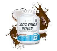 BioTechUSA 100% Pure Whey | Poudre de protéines avec BCAA et Glutamine | Sans gluten, sans huile de palme | 21g de protéines par portion, 2.27 kg, Chocolat-Coco
