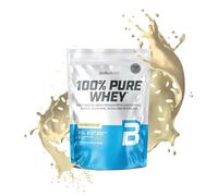 BioTechUSA 100% Pure Whey | Poudre de protéines avec BCAA et Glutamine | Sans gluten, sans huile de palme | 21g de protéines par portion, 454 g, Riz au lait