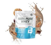 BioTechUSA 100% Pure Whey | Poudre de protéines avec BCAA et Glutamine | Sans gluten, sans huile de palme | 21g de protéines par portion, 1 kg, Cookies & Cream