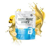 BioTechUSA 100% Pure Whey | Poudre de protéines avec BCAA et Glutamine | Sans gluten, sans huile de palme | 21g de protéines par portion, 1 kg, Banane