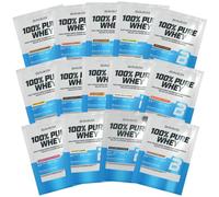BioTechUSA 100% Pure Whey | Protéine de lactosérum, concentré & isolat | BCAA & L-glutamine | Enzymes bromélaïne | Faible teneur en sucres | 14*28g, Variety Pack