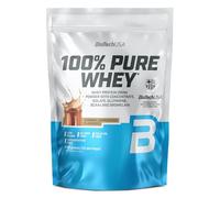 BioTechUSA 100% Pure Whey | Protéine de lactosérum, concentré & isolat | BCAA & L-glutamine | Enzymes bromélaïne | Faible teneur en sucres | 400 g, Caramel-Cappuccino