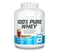 BioTechUSA 100% Pure Whey | Protéine de lactosérum, concentré & isolat | BCAA & L-glutamine | Enzymes bromélaïne | Faible teneur en sucres | 2 kg, Caramel-Cappuccino