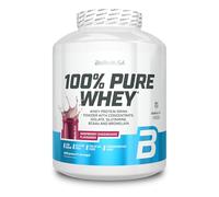 BioTechUSA 100% Pure Whey | Protéine de lactosérum, concentré & isolat | BCAA & L-glutamine | Enzymes bromélaïne | Faible teneur en sucres | 2 kg, Cheescake aux frambois