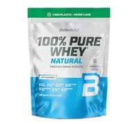 BioTechUSA 100% Pure Whey | Protéine de lactosérum, concentré & isolat | BCAA & L-glutamine | Enzymes bromélaïne | Faible teneur en sucres | 900 g, Sans saveur