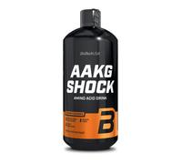 BioTechUSA AAKG Shock | Formule liquide de pré-entraînement | avec AAKG et magnésium à haut dosage | Combattre la Fatigue | 2280mg AAKG | 1000 ml | Orange