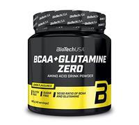BioTechUSA BCA Glutamine Zero | Acides aminés ramifiés & L-glutamine 1:1 | Leucine, isoleucine & valine | Sans sucres ni gluten | Végan | Avant, pendant, après l'effort | 480 g | Citron