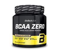 BioTechUSA BCAA Zero | Acides aminés essentiels en poudre | 6g BCAA avec L-Leucine instantanée | Vegan | Sans sucre, sans lactose, sans gluten, 360 g, Thé glacé à la pêche