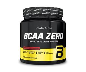 BioTechUSA BCAA Zero | Acides aminés ramifiés au ratio 2:1:1 en poudre | Vitamine B6 pour réduire la fatigue | Avec L-glutamine | Sans sucres, gluten ni lactose | 360 g, Pastèque