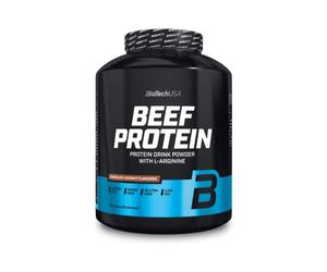 BioTechUSA Beef Protein, Formule à base de peptides de protéines hydrolysées à 87%, sans lactose ni gluten, pauvre en graisses, sans sucre, adaptée au régime paléo, 1816 g, Chocolat-Coco