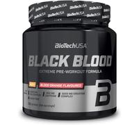 BioTechUSA Black Blood NOX+ | Formule pré-entraînement | avec caféine, créatine, tyrosine | sans sucre | 340 g | Orange sanguine
