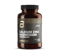 BioTechUSA Calcium Zinc Magnesium from Organic Sources | 4 types de minéraux organiques | Formule synergique pour les os, les muscles, le système nerveux et immunitaire, 90 comprimés