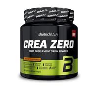 BioTechUSA Crea Zero | Monohydrate, citrate & pyruvate de créatine, 3 g | La créatine augmente les performances | BCAA 2:1:1, arginine & glutamine | Magnésium & fer contre la fatigue | 320 g, Orange