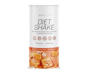 BioTechUSA Diet Shake | hyperprotéiné, pauvre en graisse | avec super-aliments, chrome, glucomannane, L-carnitine | faible taux de sucre, sans huile de palme, 0,72 kg, caramel salé_