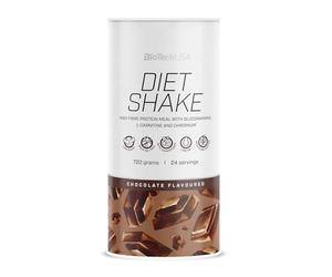 BioTechUSA Diet Shake | hyperprotéiné, pauvre en graisse | avec super-aliments, chrome, glucomannane, L-carnitine | faible taux de sucre, sans huile de palme, 0,72 kg, chocolat_