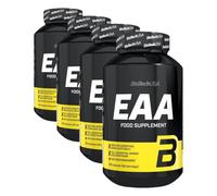 BioTechUSA EAA Capsules | 3200mg Acides Aminés Essentiels, Les 9 essentiels | Ratio recommandé par l'OMS | 200 capsules (Lot de 4)