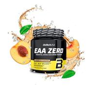 BioTechUSA EAA Zero | Acides aminés essentiels | 7160mg EAA/portion | Ratio recommandé par l'OMS | Sans sucre, sans gluten, 350g, Thé Glacé à La Pêche