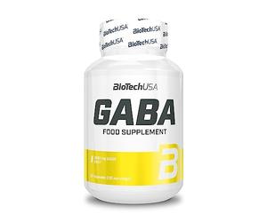 BioTechUSA GABA, Complément alimentaire sous forme de gélules avec de l'acide gamma-aminobutyrique, 60 gélules