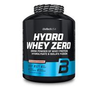 BioTechUSA Hydro Whey Zero | Complexe de lactosérum & acides aminés ajoutés | Isolat hydrolysé | Absorption rapide | L-glutamine & L-arginine | Sans matières grasses, sucres & gluten | 1.816 kg, fraise