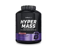 BioTechUSA Hyper Mass | Prise de masse avec mélange de glucides et de protéines | Créatine micronisée | Sans gluten, 2.27 kg, Fraise