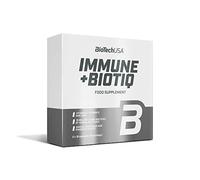 BioTechUSA Immune+Biotiq, Complément alimentaire en gélule à l’inuline, aux vitamines C et D, au zinc et aux extraits de plantes, 2×18 gélules